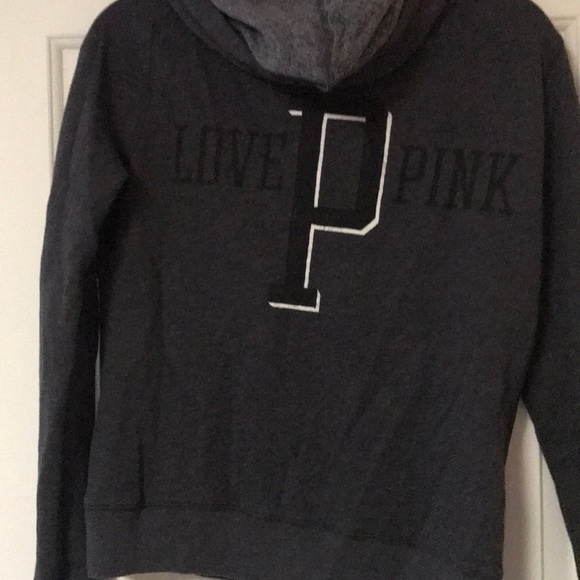 🔴 Offers Accepted🔴 dark grey pink hoodie - Picture 2 of 2